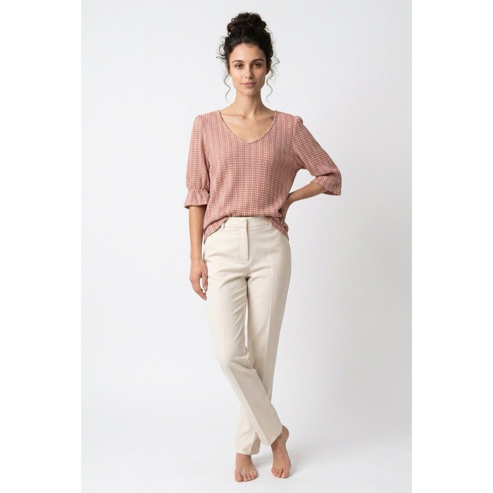 W5 Blouse Women's Medium Mauve Pink
